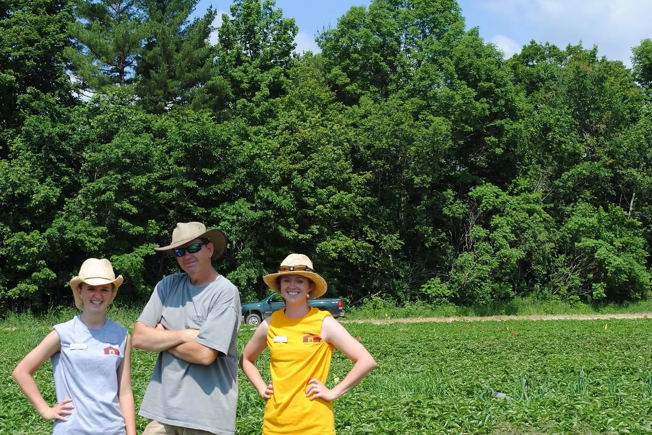 Farm photography at Chipman Farm U-Pick Strawberries, Minot, Maine.