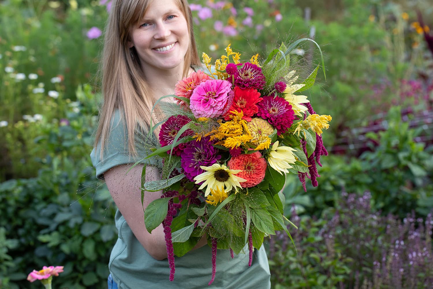 Farm photography at Frogmore Flower Farm, Brooks, Maine.