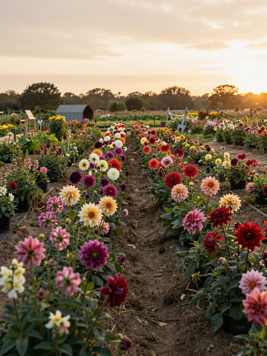 Farm photography at Seven Stump Flower Farm, Coventry, Rhode Island.