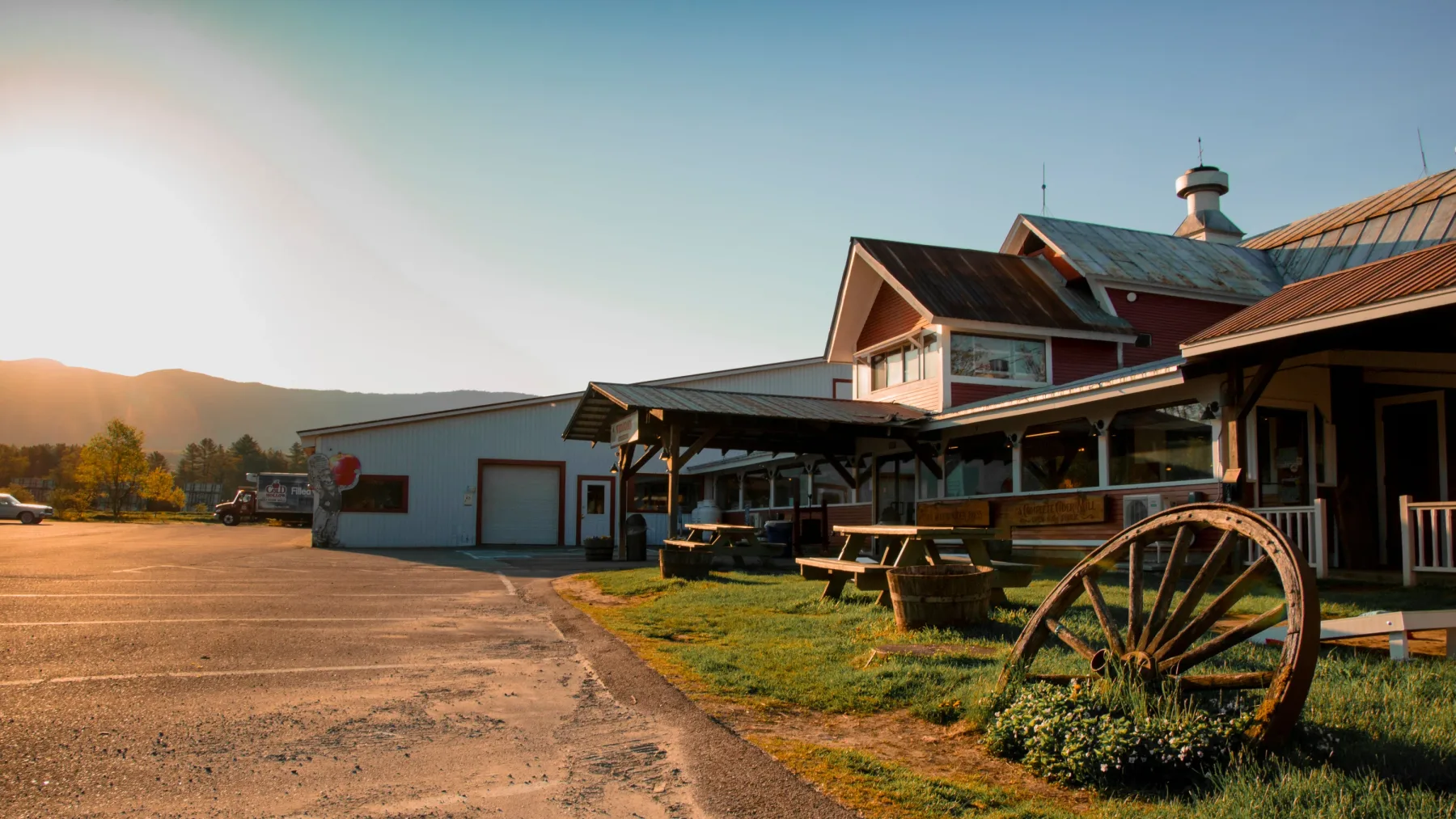 Farm photography at Cold Hollow Cider Mill, Waterbury Center, Vermont.